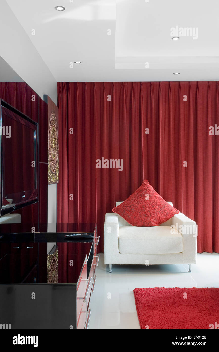 Fragment de l'intérieur élégant appartement Nice Banque D'Images