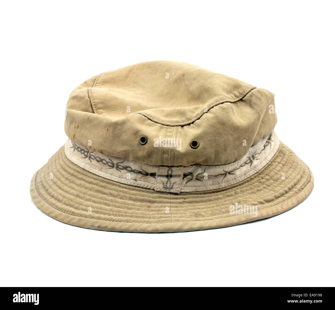 Boonie hat isolé sur fond blanc Banque D'Images