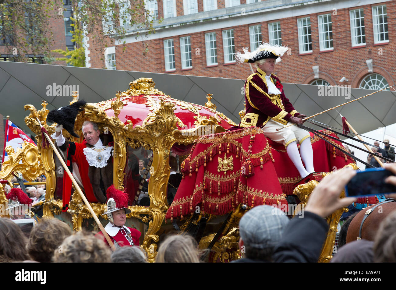 Prises au cours de la Parade, Maire de Londres Banque D'Images
