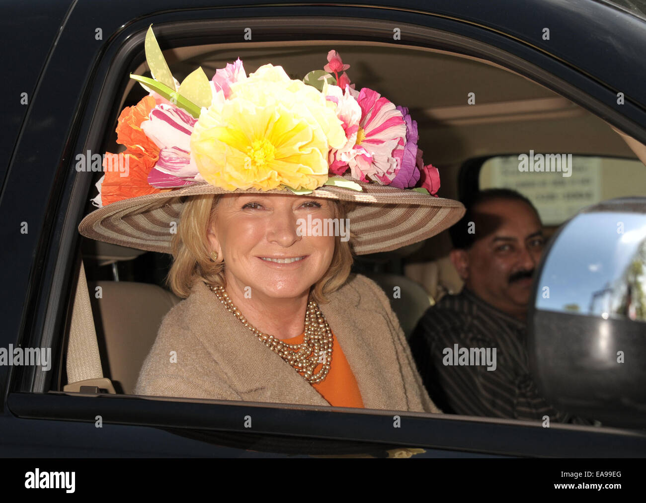 Le 32e Prix annuel de Frederick Law Olmsted Déjeuner au Central Park Conservatory Garden - Arrivées avec : Martha Stewart Où : Mantattan, New York, United States Quand : 07 mai 2014 Banque D'Images