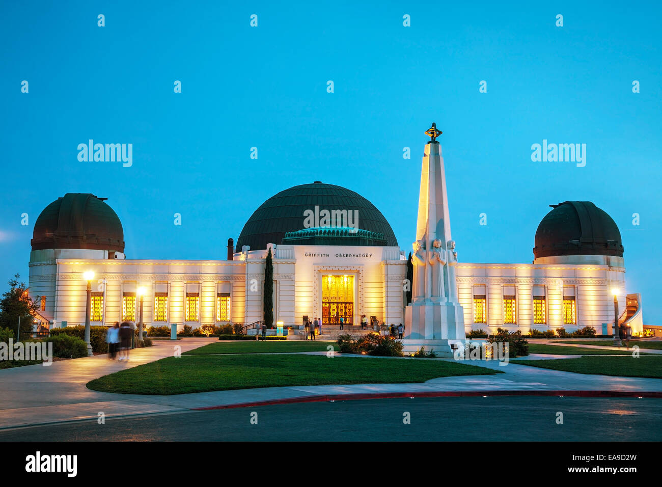 L'observatoire Griffith à Los Angeles dans la nuit Banque D'Images