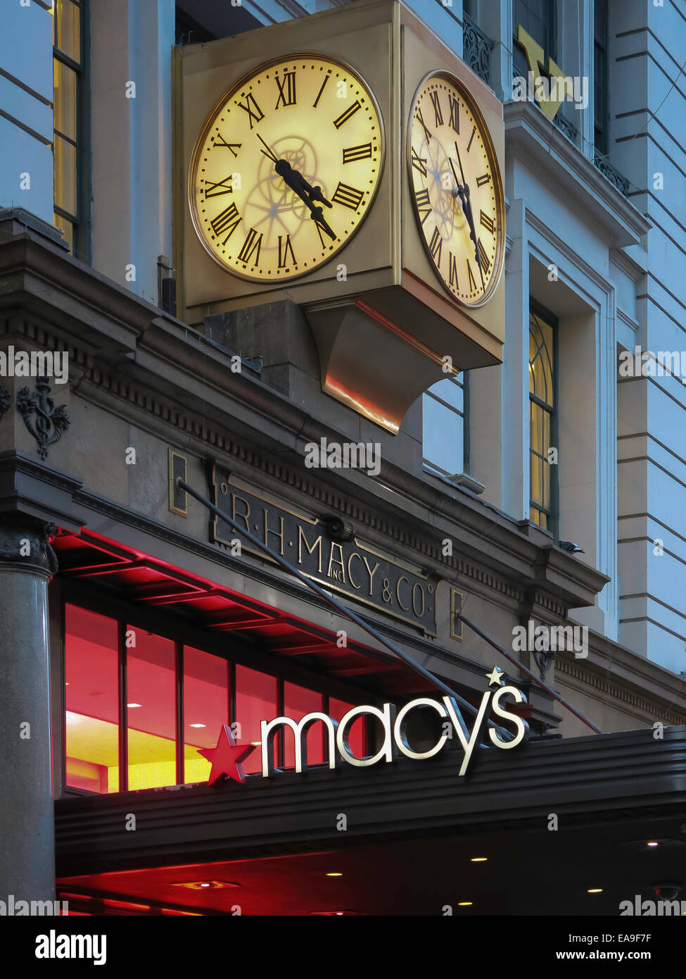 Du grand magasin Macy's Herald Square, New York, Banque D'Images