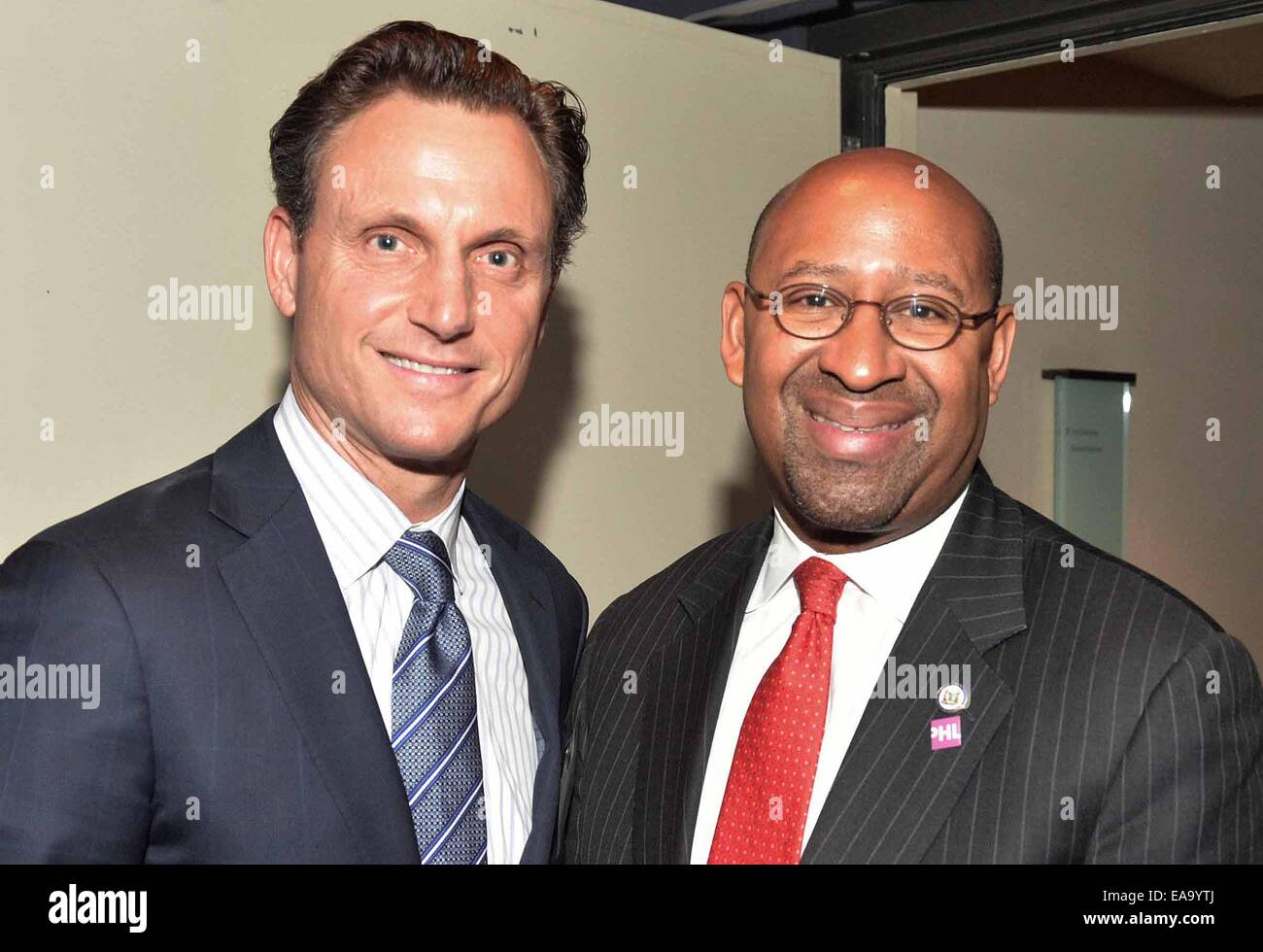 Tony Goldwyn assiste à la 5e édition de la Pennsylvanie projet Innocence gala tenu au Kimmel Center avec : Tony Goldwyn,le maire Michael Nutter Où : Philadelphia, Pennsylvania, United States Quand : 06 mai 2014 Banque D'Images