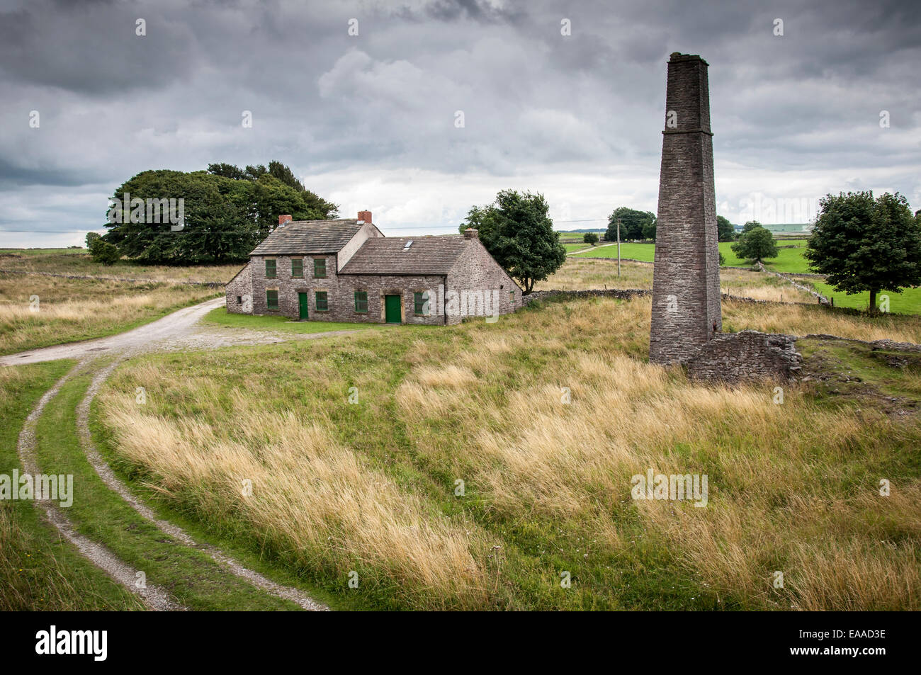 Une mine de plomb désaffectée Magpie mine près de Sheldon dans le Peak District, Derbyshire. Banque D'Images