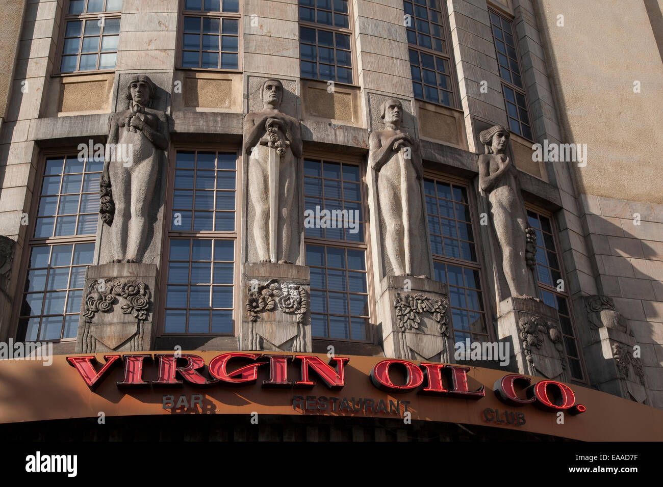 Design Art Déco de l'huile vierge Company Bar Restaurant et Club, Helsinki, Finlande Banque D'Images