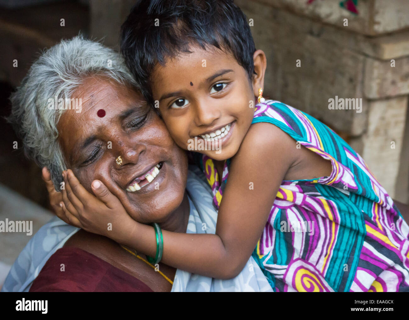 L Amour Entre Grand Mere Et Sa Petite Fille Photo Stock Alamy