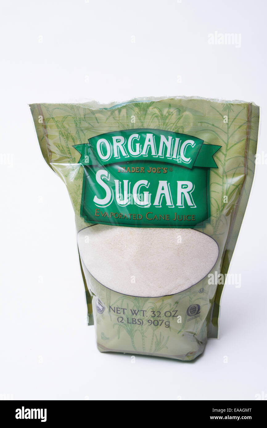 Trader Joes sucre biologique de marque Banque D'Images