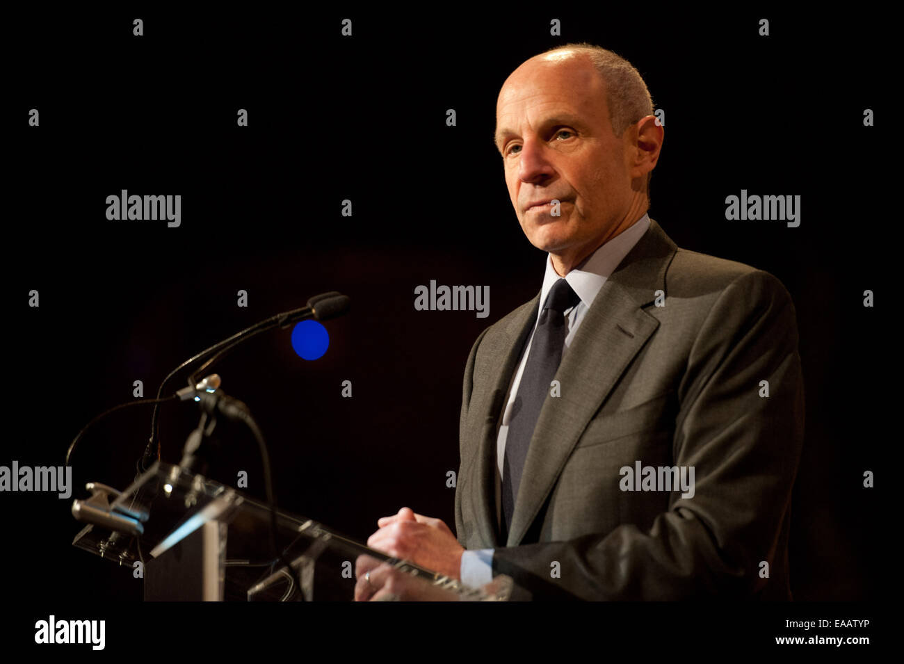 Manhattan, New York, USA. 10 Nov, 2014. Inductee JONATHAN TISCH, Président, Loews Hotels, parle comme Crain's New York héberge Crain's Hall of Fame Déjeuner, Cipriani 42nd Street, le lundi 10 novembre 2014. Credit : Bryan Smith/ZUMA/Alamy Fil Live News Banque D'Images