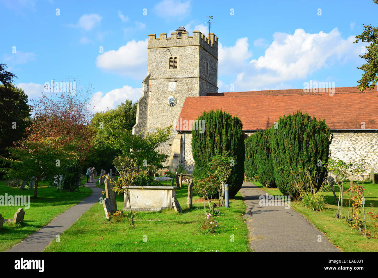 Paroisse Sainte Trinité, l'Eglise porte, Beaconsfield, Berkshire, Angleterre, Royaume-Uni Banque D'Images
