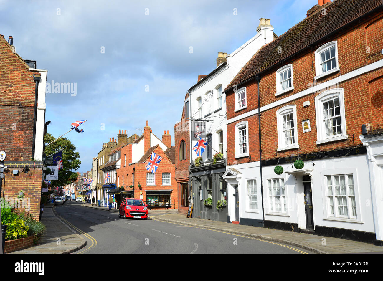Eton High Street, Eton, Berkshire, Angleterre, Royaume-Uni Banque D'Images