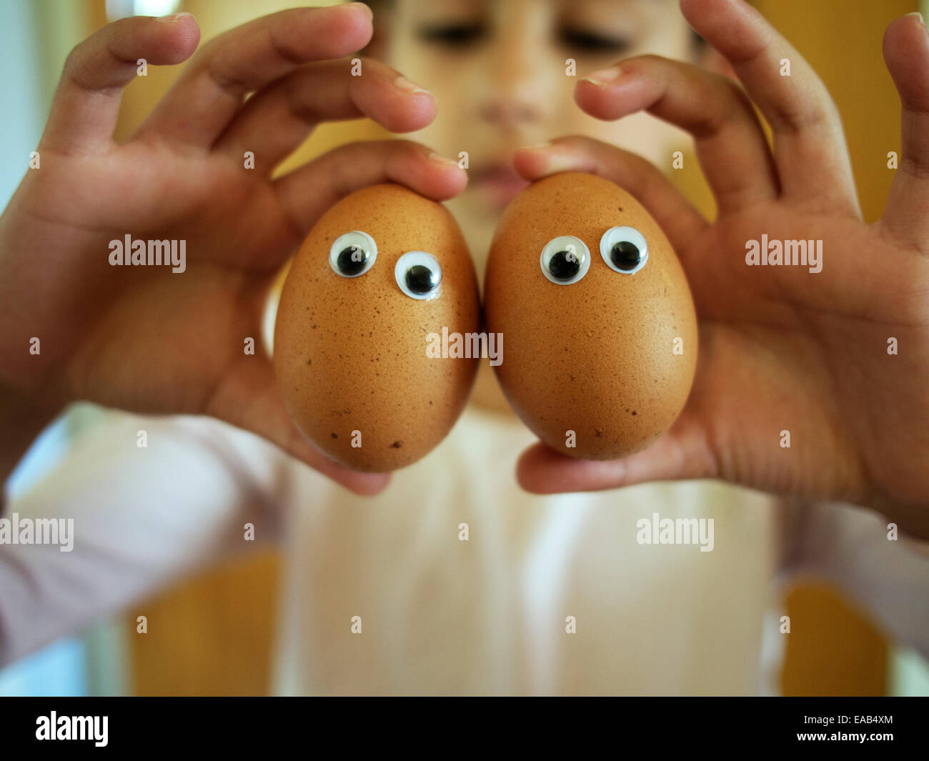 Eggy yeux Banque D'Images