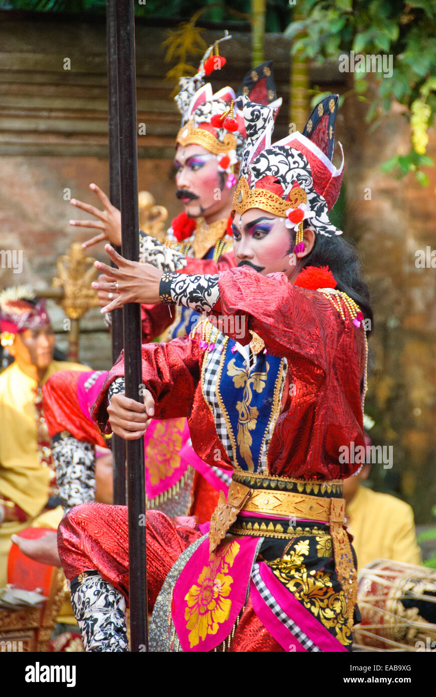 Danses traditionnelles à Ubud Bali. Banque D'Images