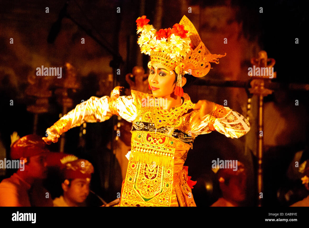 Danses traditionnelles à Ubud Bali. Banque D'Images