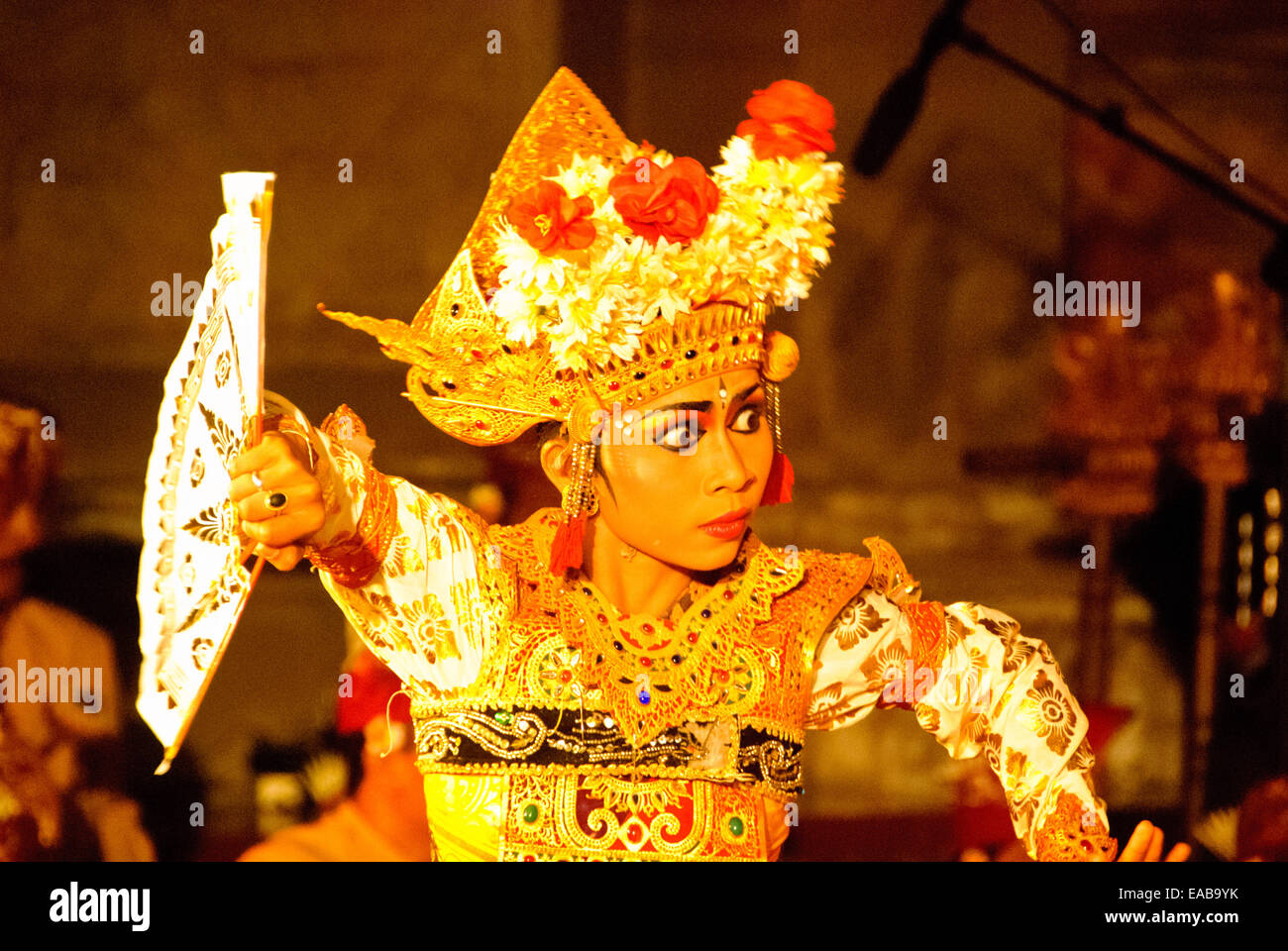 Danses traditionnelles à Ubud Bali. Banque D'Images