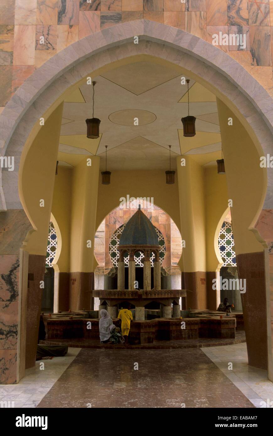 Grande mosquée (Grande mosquée), Touba, au Sénégal, l'Afrique Banque D'Images
