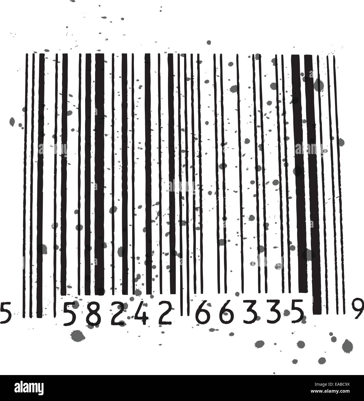 Libre d'un lecteur de code-isoalted sur fond blanc Illustration de Vecteur