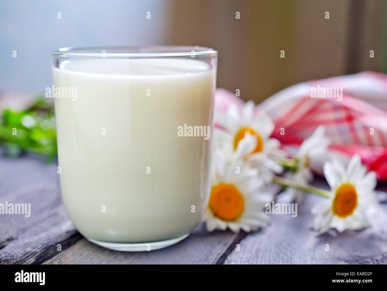 laits frais Banque D'Images