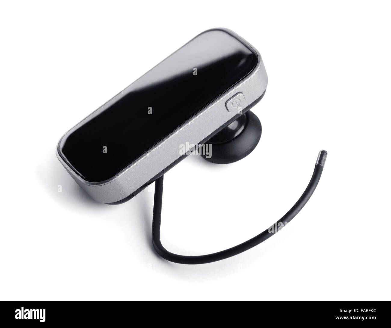 Casque mains libres Bluetooth isolated on white Banque D'Images