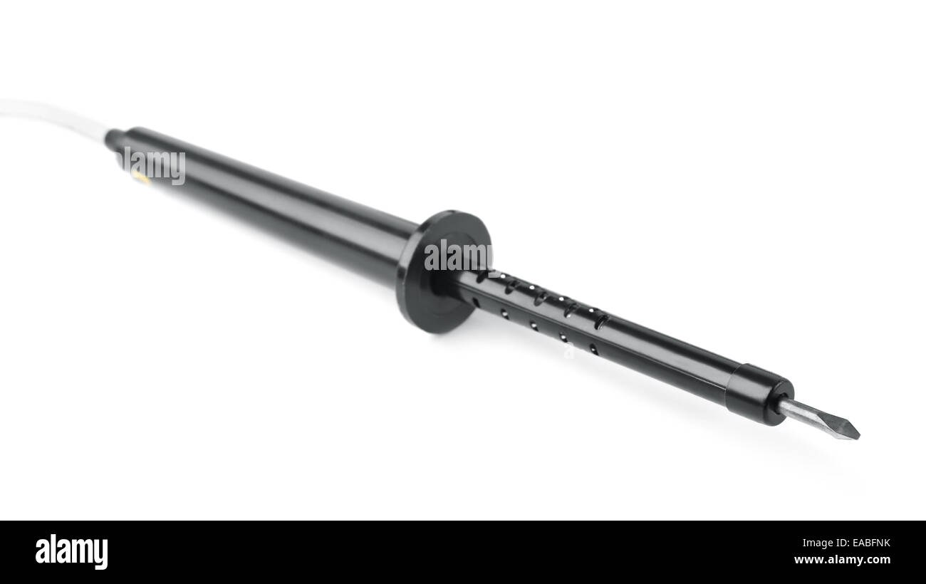 Fer à souder isolated on white Banque D'Images