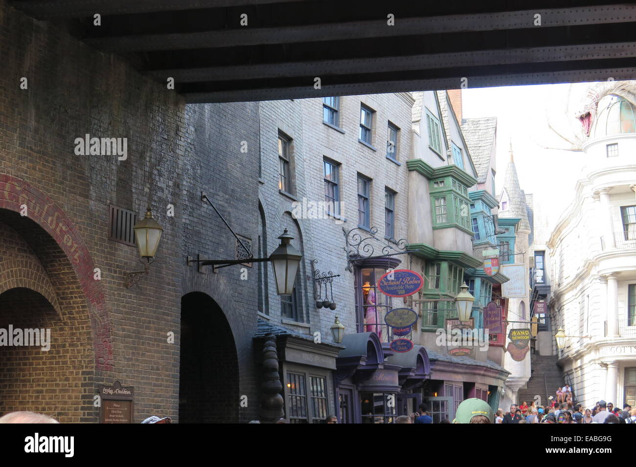 Le chemin de traverse de Universal Studios Banque D'Images