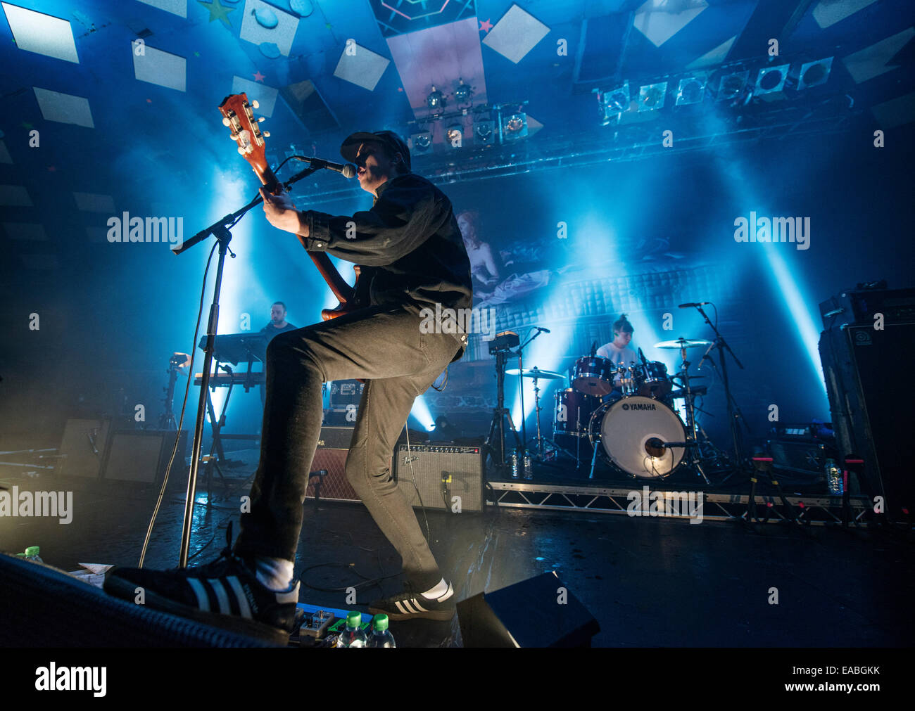 Jamie T en prestation au Barrowlands de bal le 10 novembre 2014 à Glasgow, Ecosse © Sam Kovak/Alamy Banque D'Images