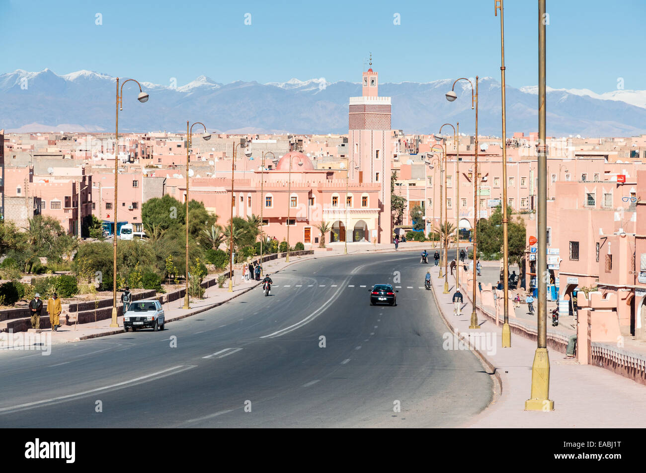 Ville du désert Ouarzazate au Maroc, l'Afrique Banque D'Images
