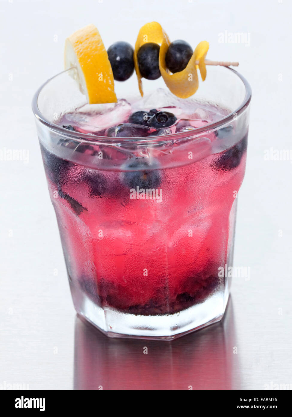 Cocktail de bleuets Banque D'Images