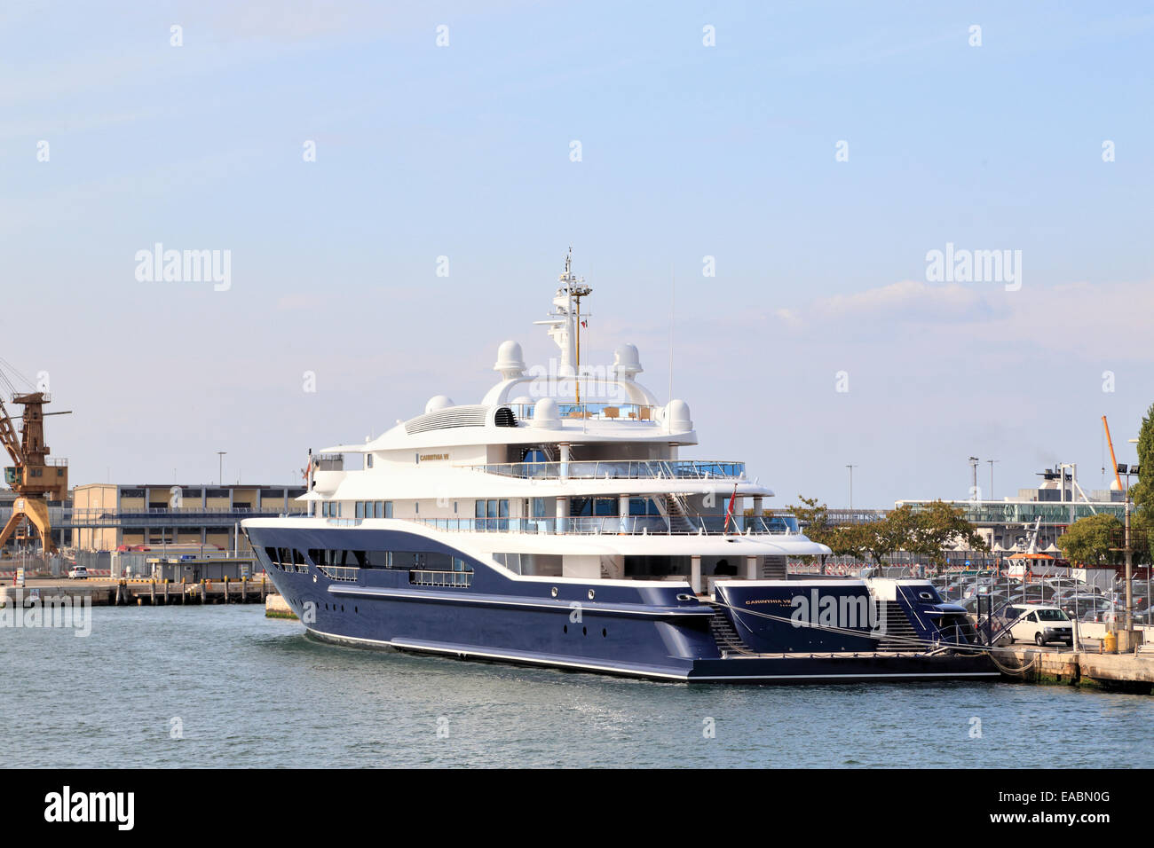 Carinthie Mega-Yacht VII, l'OMI 8994001, administré par Heidi Horten Banque D'Images