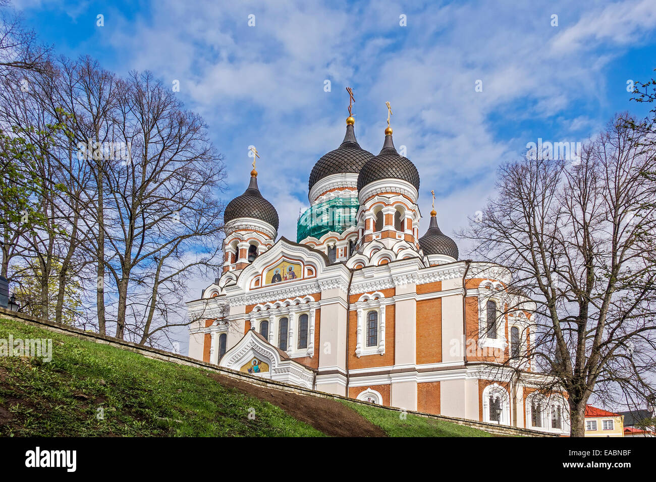 La cathédrale Alexandre Nevsky Tallinn Estonie Banque D'Images