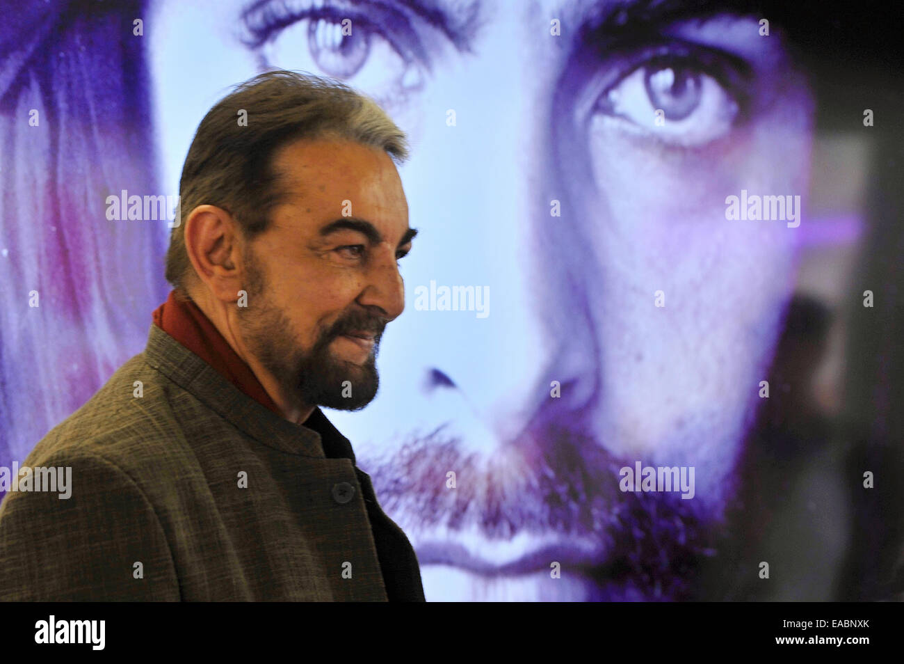 Pilsen, République tchèque. 11Th Nov, 2014. Acteur indien Kabir Bedi, célèbre pour son rôle de Sandokan, est perçue lors d'une conférence de presse à Pilsen, dans le cadre du septième festival international du film d'Juniorfest annuel, la République tchèque, le 11 novembre 2014. Photo : CTK/Alamy Live News Banque D'Images