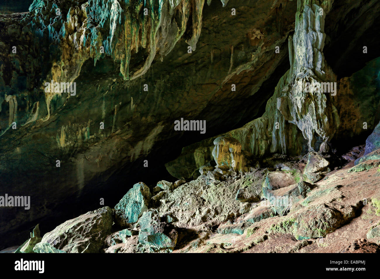 Grande Grotte au Parc National de l'INAH, Sarawak, Malaisie Banque D'Images