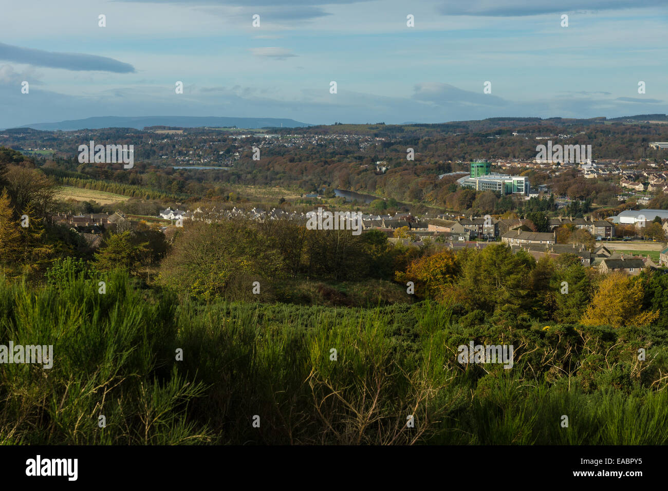 L'ouest d'Aberdeen vu du dessus Pépé Kincorth donnant sur le Royal Deeside. Banque D'Images