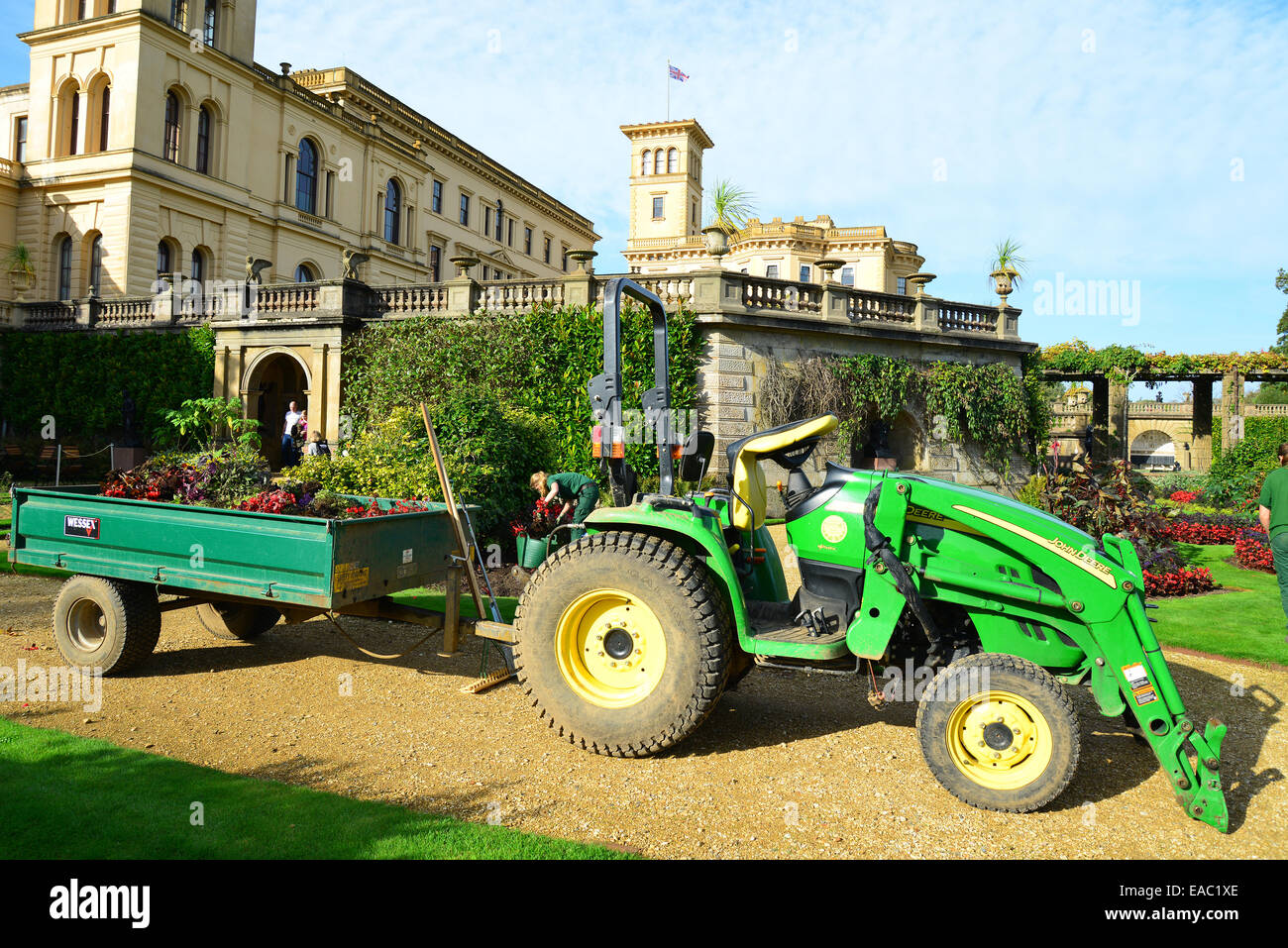 Le chargeur et le jardin jardinier, Osborne House, East Cowes (île de Wight, Angleterre, Royaume-Uni Banque D'Images