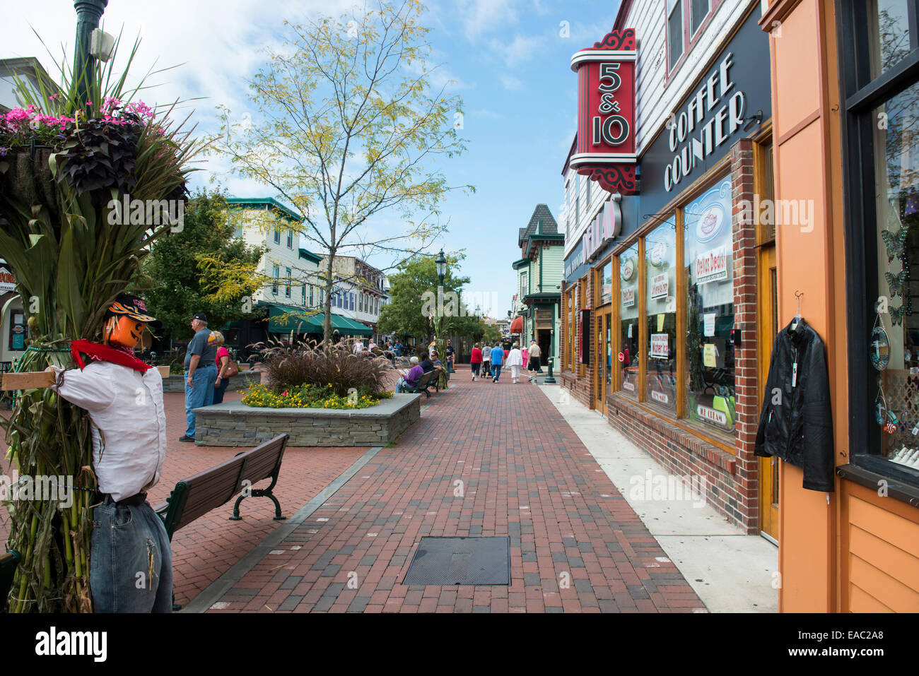 Le centre commercial à Cape May, New Jersey USA Photo Stock - Alamy