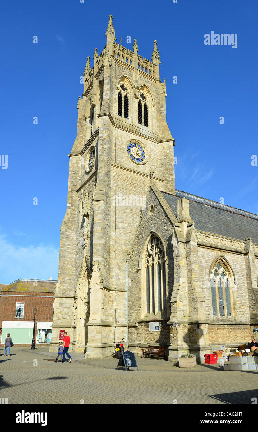 L'église St Thomas, St Thomas' Square, Newport, Isle of Wight, Angleterre, Royaume-Uni Banque D'Images