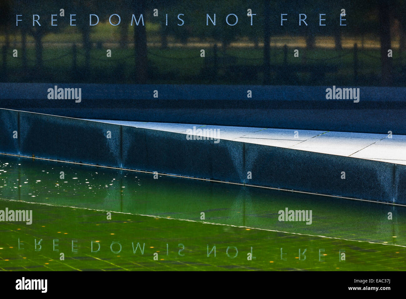 Le Korean War Veterans Memorial est situé à Washington, D.C.'s West Potomac Park, au sud-est de la Lincoln Memorial et juste Banque D'Images