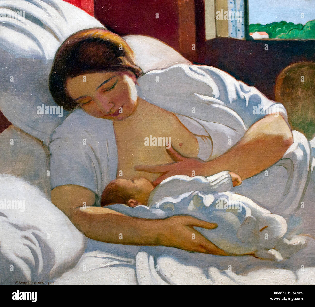 Maternité blanc Maurice Denis 1870 - 1943 Paris France French Banque D'Images