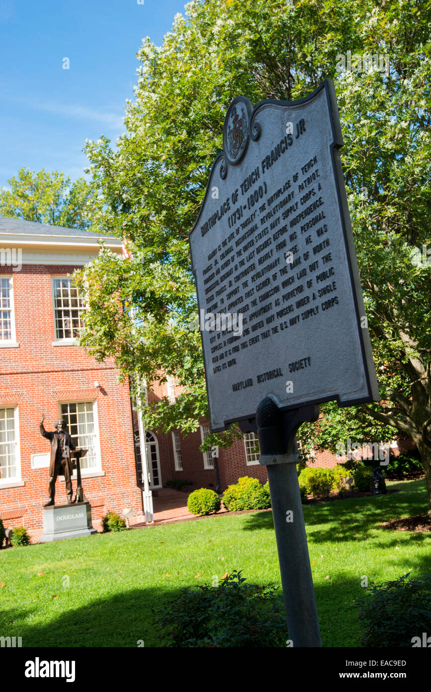 Le palais de justice du comté de Talbot à Easton, Maryland USA Banque D'Images