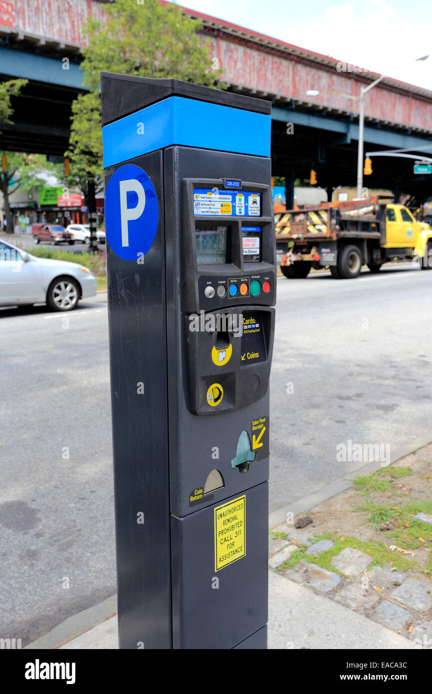 Kiosque Parking Bronx New York Banque D'Images
