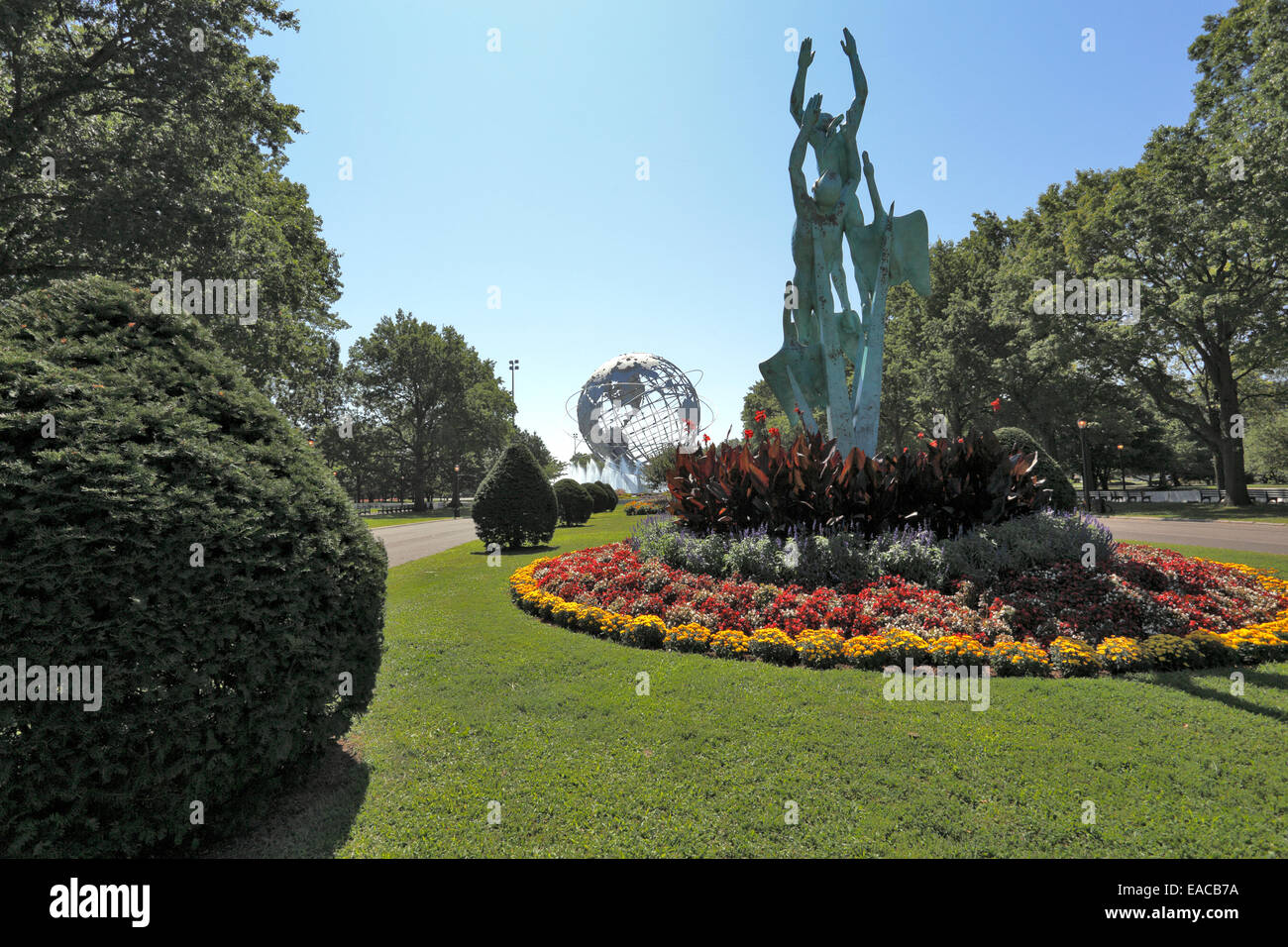 Flushing Meadows Park Queens New York Banque D'Images