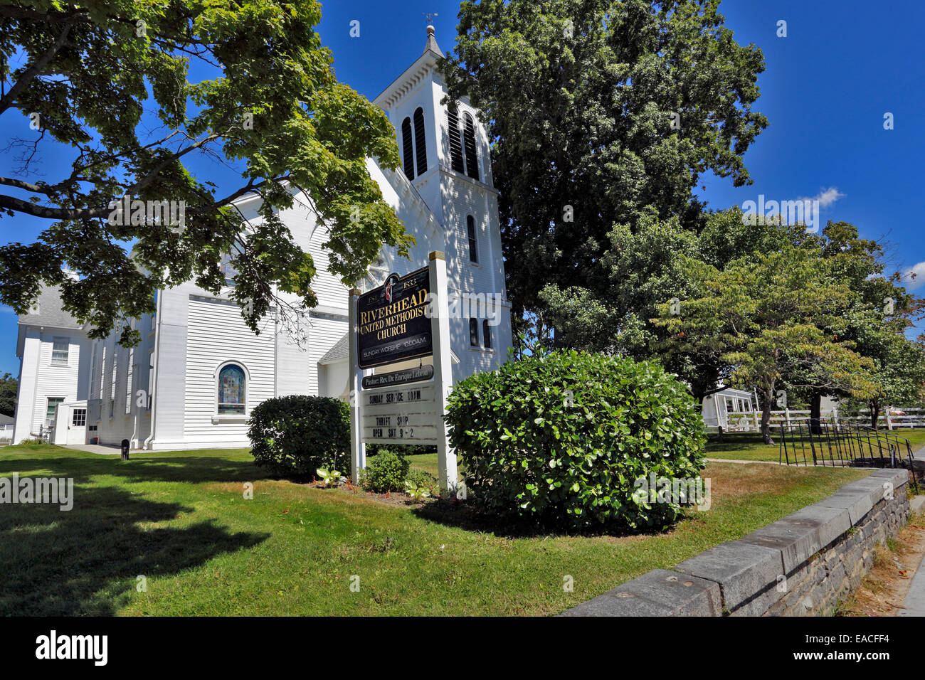 Riverhead église Long Island New York Banque D'Images