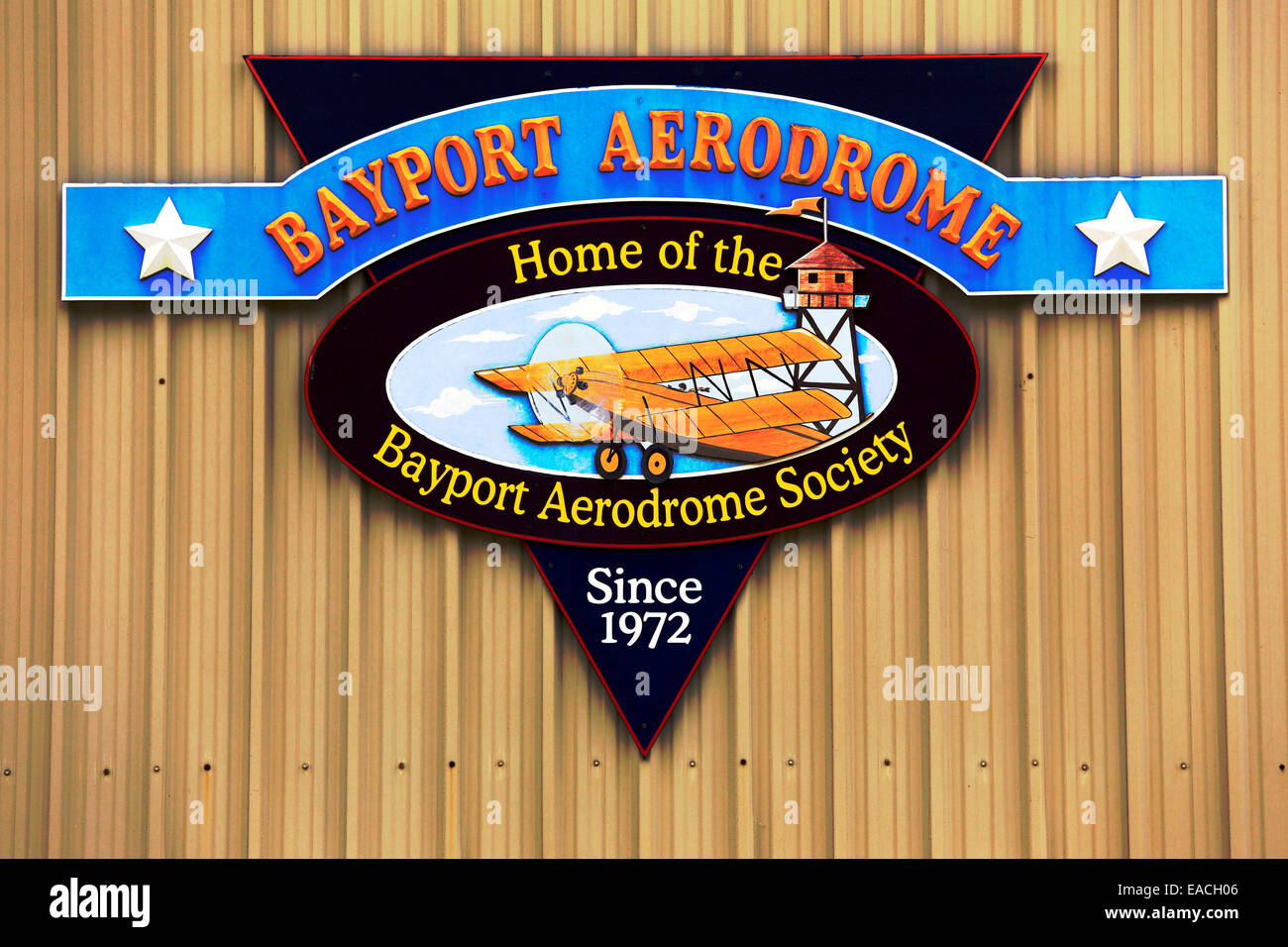Aérodrome de Bayport Long Island New York Banque D'Images