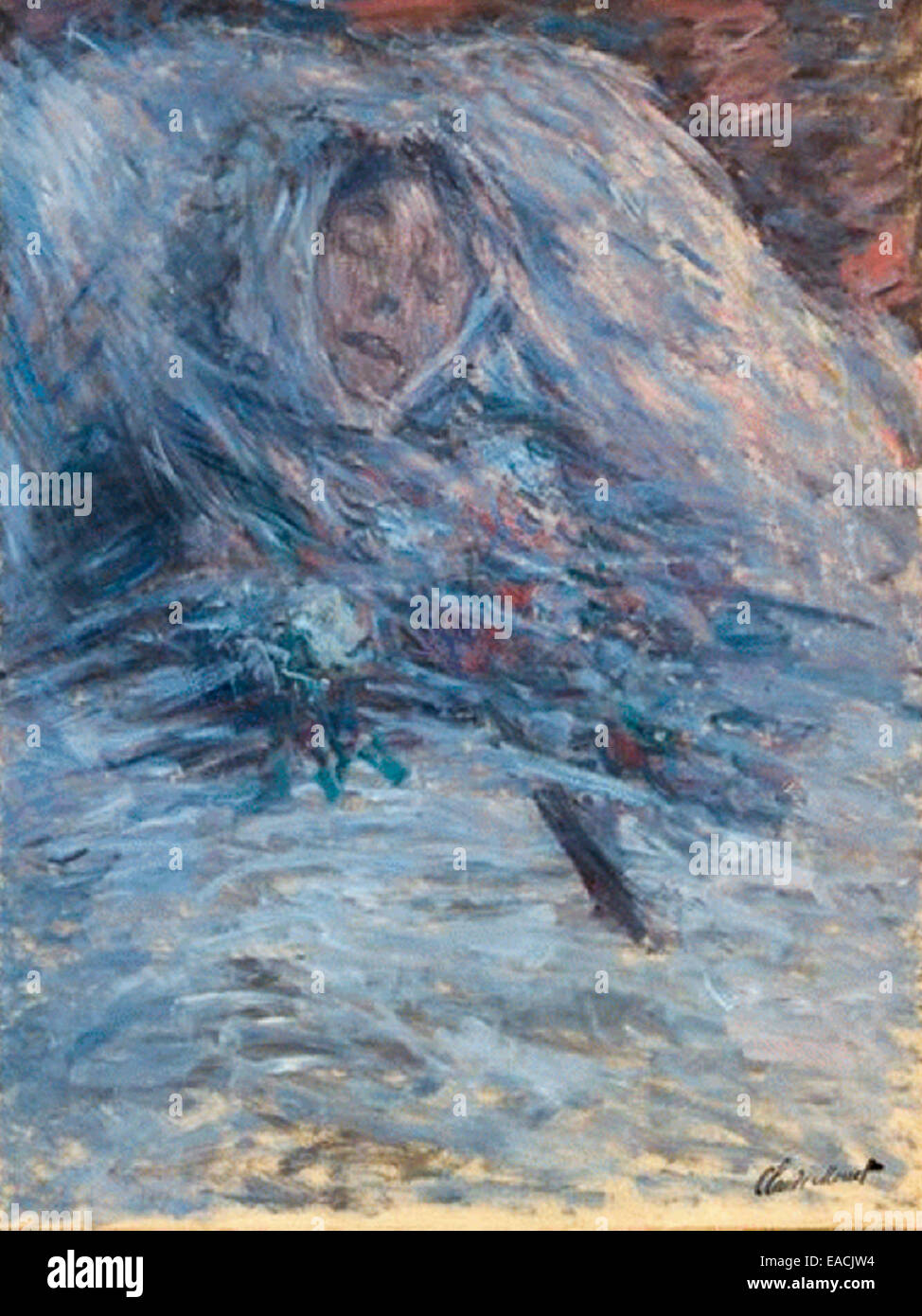 Camille Monet sur son lit de mort, 1879, Claude Monet Photo Stock - Alamy