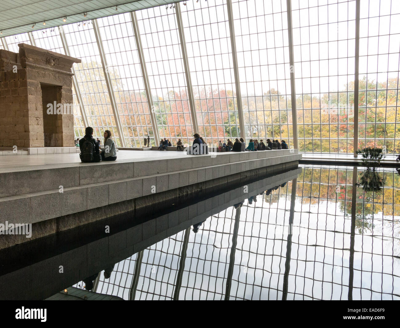 Le Metropolitan Museum of Art, Le Temple de Dendur, NYC Banque D'Images