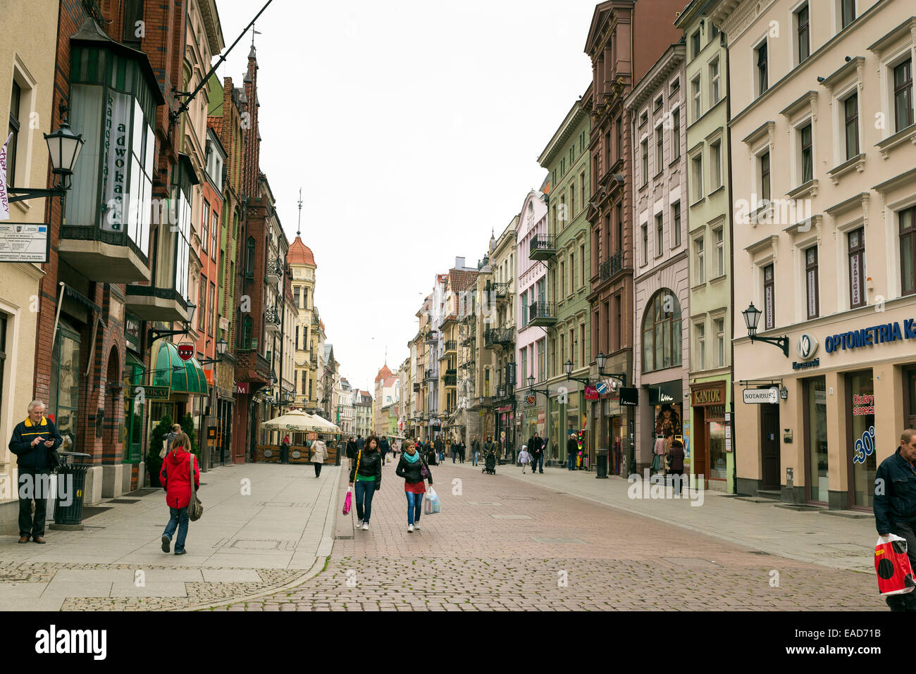 TORUN, Pologne - 23 octobre 2014 : la cité médiévale, lieu de naissance de Nicolas Copernic, est classé parmi les UNESCO World Herita Banque D'Images