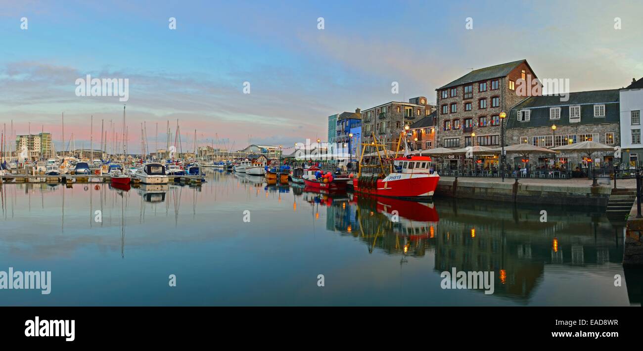 Barbican de Plymouth Banque D'Images