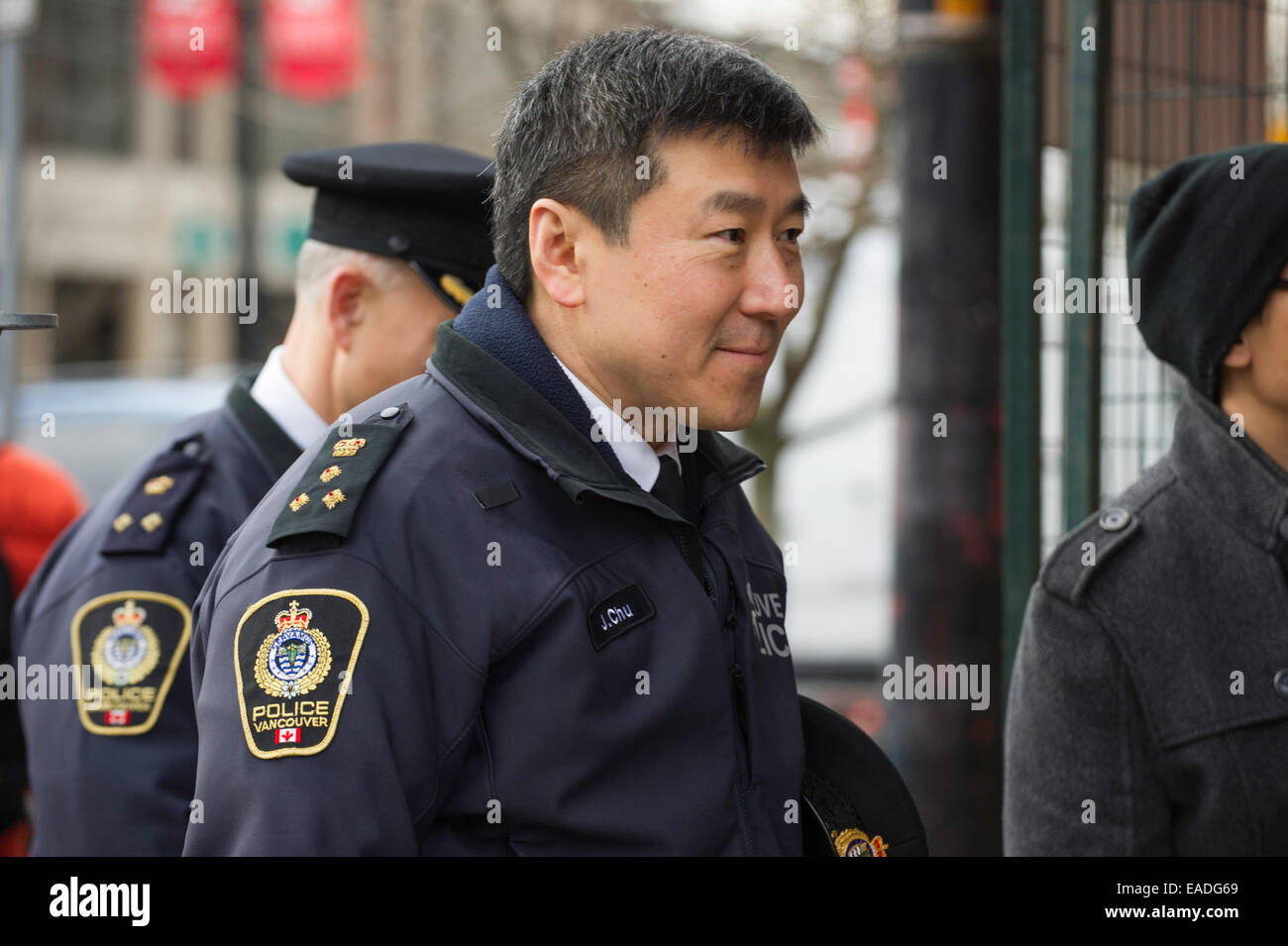 Le chef de la Police de Vancouver Jimmy Chui Banque D'Images