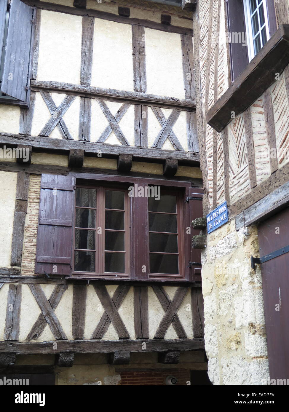 Maison à ossature en bois, Bergerac, Bordeaux, France Banque D'Images