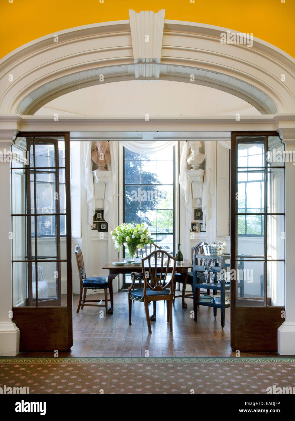 Salon de thé de l'Île-Rousse Banque D'Images