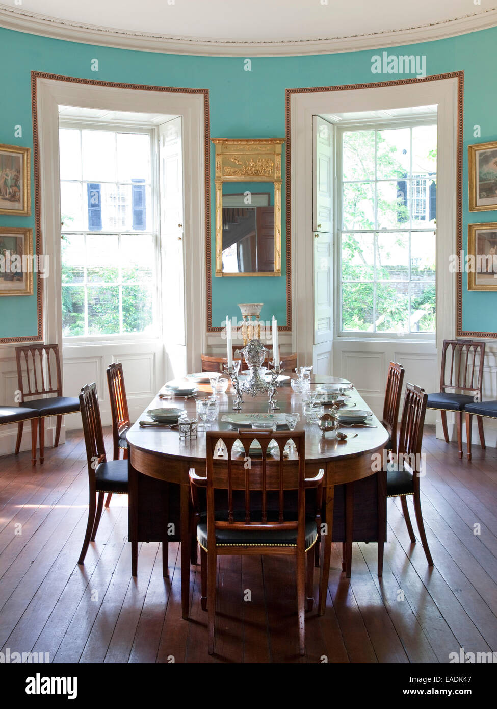 Salle à manger de Nathaniel Russell House Banque D'Images